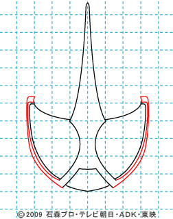 仮面ライダーW（ダブル）アクセルの描き方03