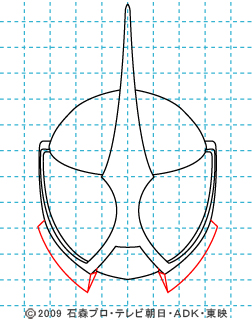仮面ライダーW（ダブル）アクセルの描き方05