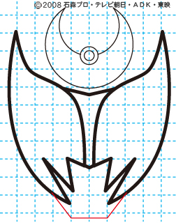 仮面ライダーキバ（エンペラーフォーム）の描き方05