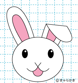 ウサギの描き方（初級）完成03